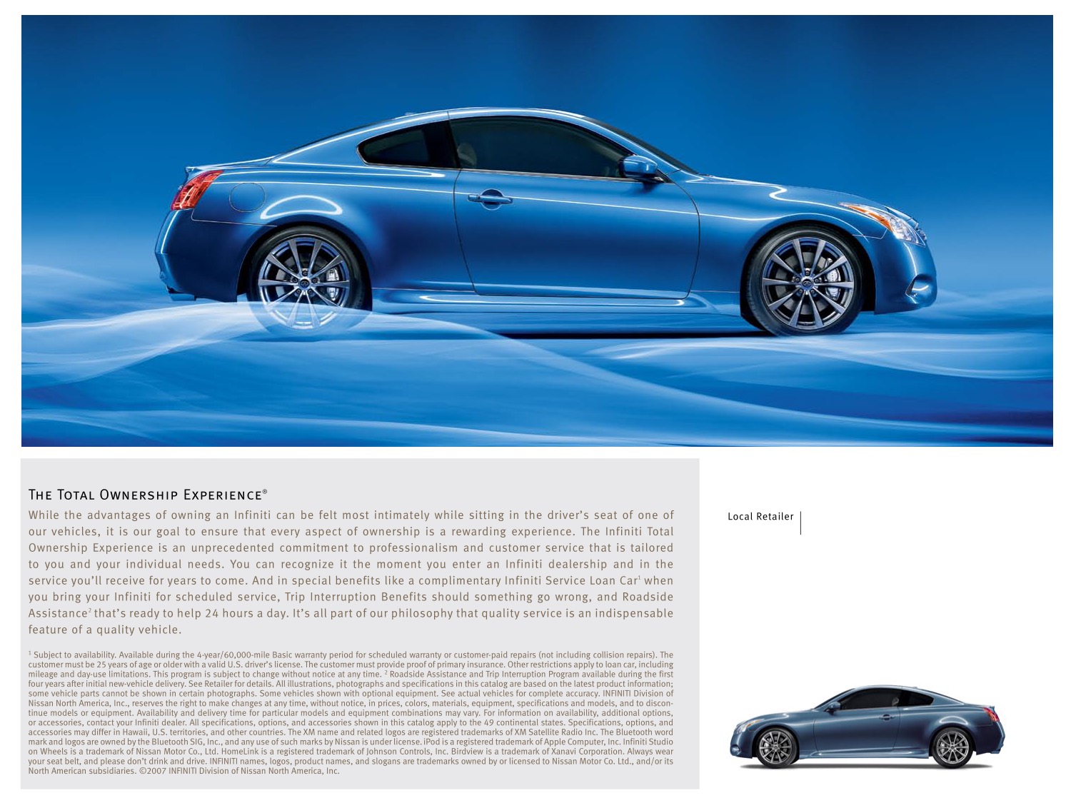 2008 Infiniti G Coupe Brochure Page 2